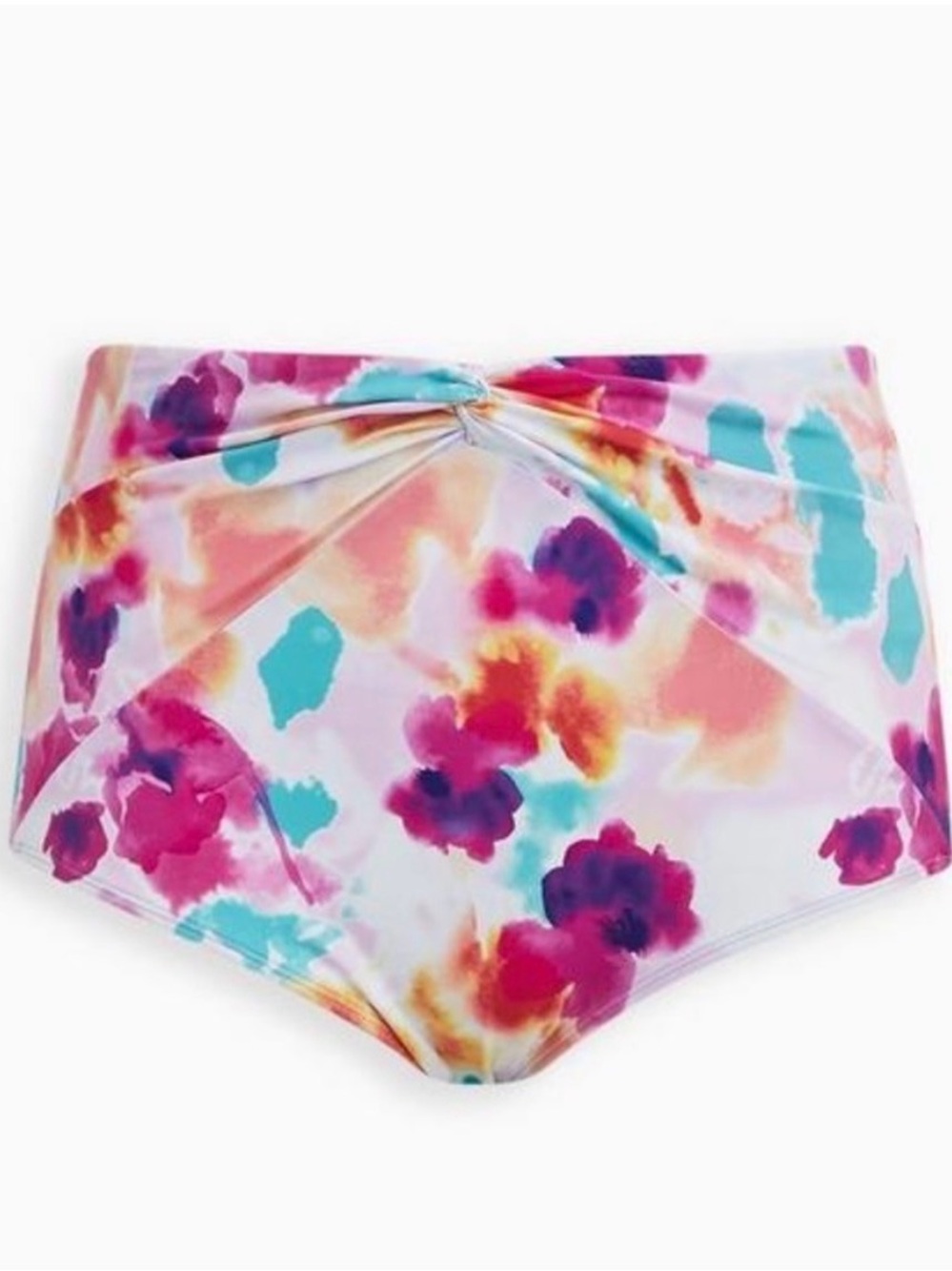 torrid Colorful Watercolor High-Waist Bikini Bottom size 2.